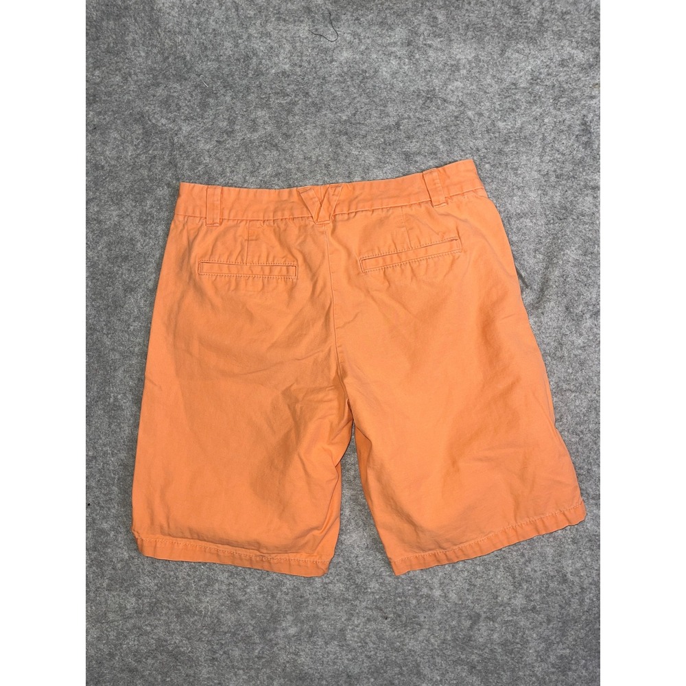 Gap Khakis Heat Wave Orange‎ Essential Roll-Up Bermuda Shorts Size 0 Boyfriend